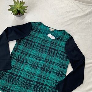 LOFT Navy/Teal Blouse